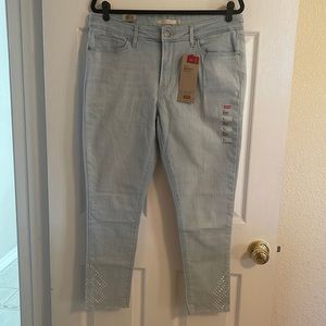 Embellished Levi’s Skinny Ankle Jeans